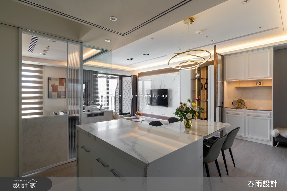 新成屋(5年以下)＿現代風客廳餐廳中島案例圖片＿春雨設計＿春雨_172 久泰皇品之6