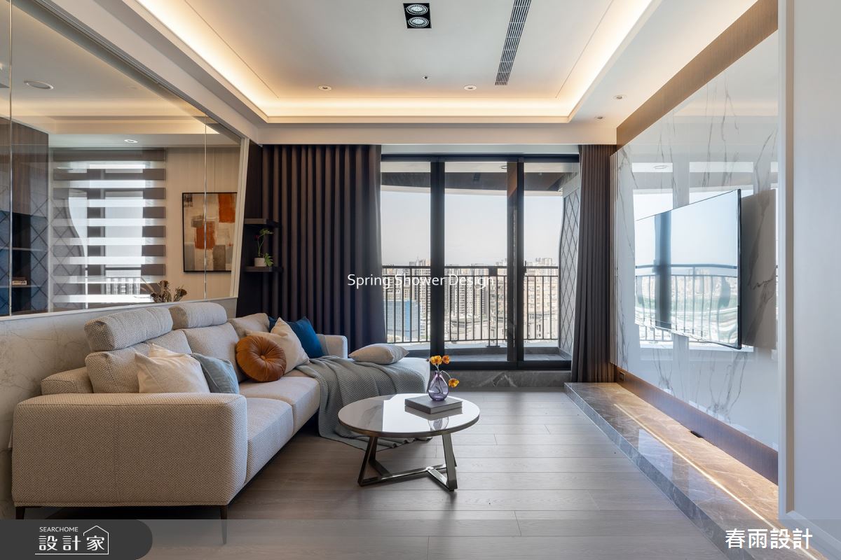新成屋(5年以下)＿現代風客廳案例圖片＿春雨設計＿春雨_172 久泰皇品之8