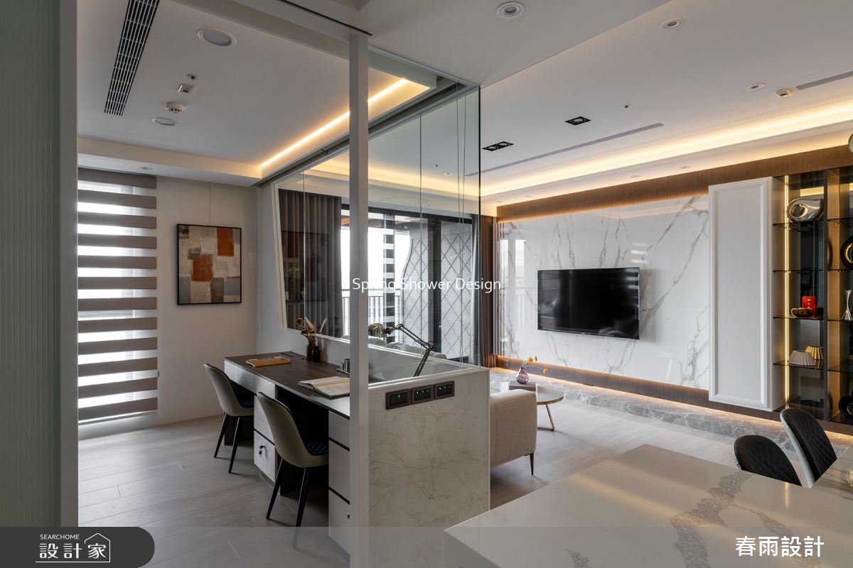 新成屋(5年以下)＿現代風客廳書房工作區案例圖片＿春雨設計＿春雨_172 久泰皇品之20