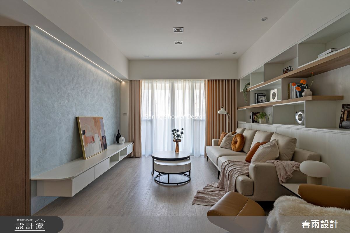 老屋(16~30年)＿現代風客廳案例圖片＿春雨設計＿春雨_175 陸光一街之4