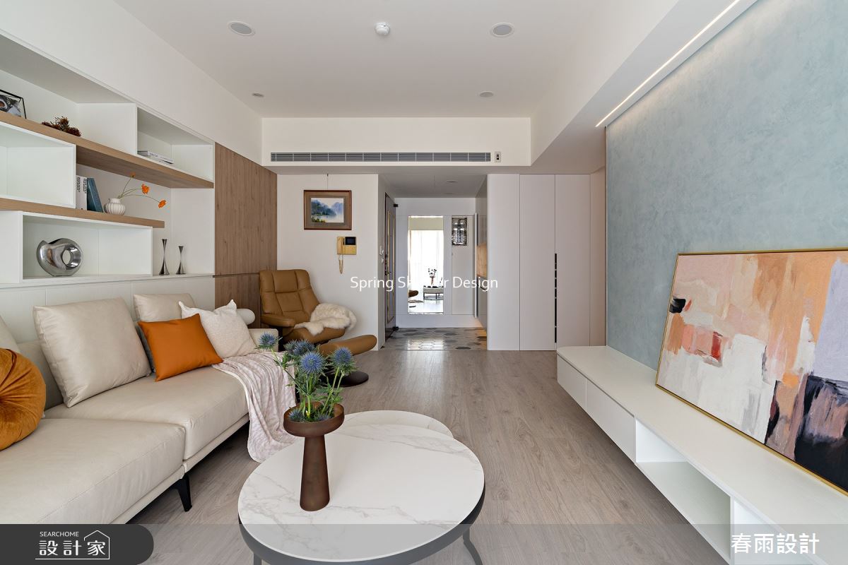 老屋(16~30年)＿現代風玄關客廳案例圖片＿春雨設計＿春雨_175 陸光一街之8