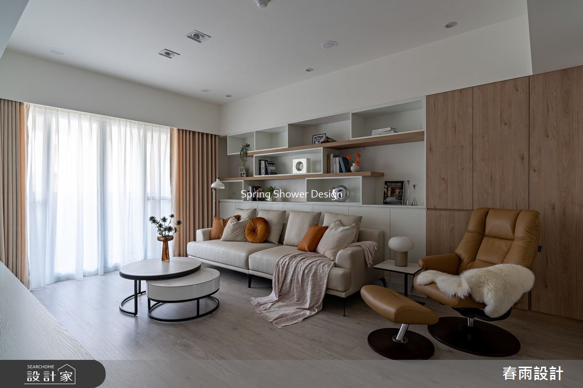 老屋(16~30年)＿現代風客廳案例圖片＿春雨設計＿春雨_175 陸光一街之10