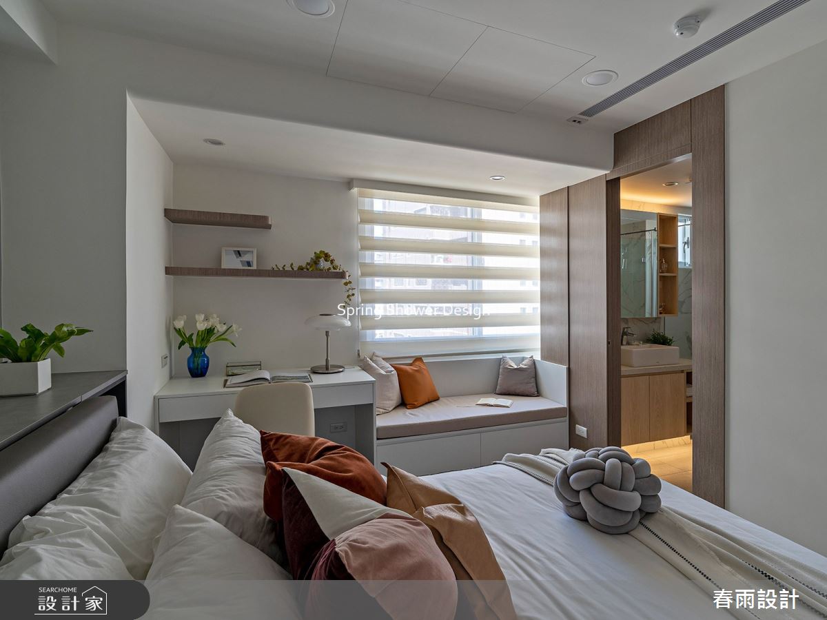 老屋(16~30年)＿現代風臥室浴室臥榻案例圖片＿春雨設計＿春雨_175 陸光一街之21