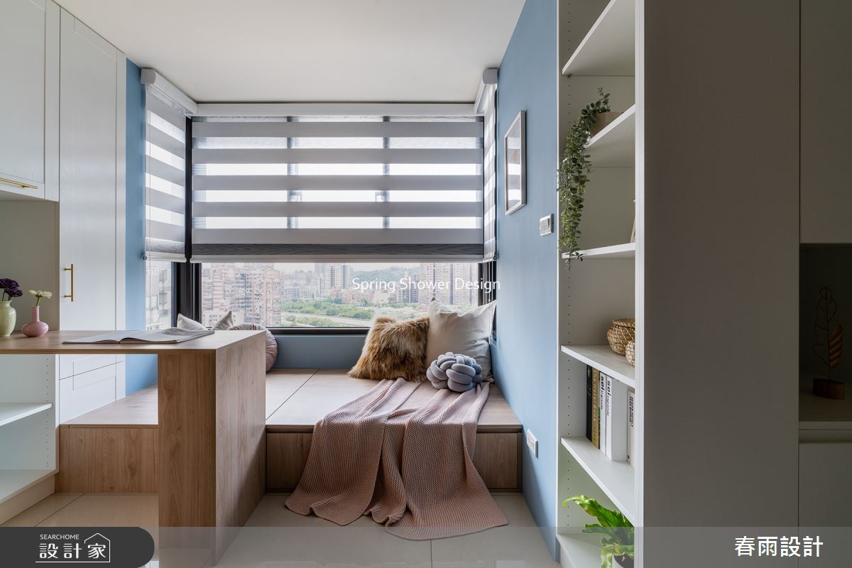 新成屋(5年以下)＿北歐風書房工作區臥榻案例圖片＿春雨設計＿春雨_180 筑丰陽陽之16