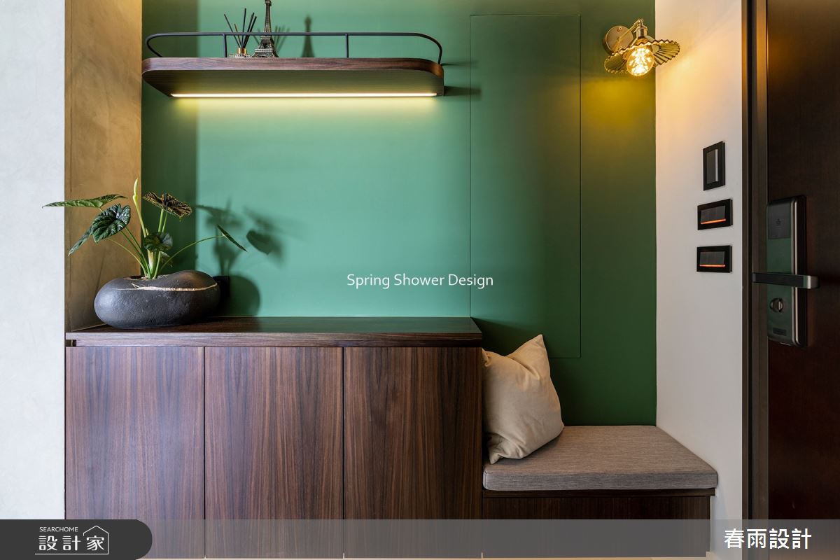 新成屋(5年以下)＿混搭風玄關案例圖片＿春雨設計＿春雨_181 台中寬埕埕和花園之2