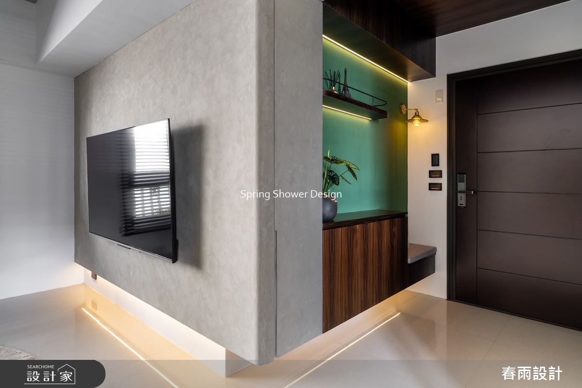 新成屋(5年以下)＿混搭風玄關客廳案例圖片＿春雨設計＿春雨_181 台中寬埕埕和花園之3
