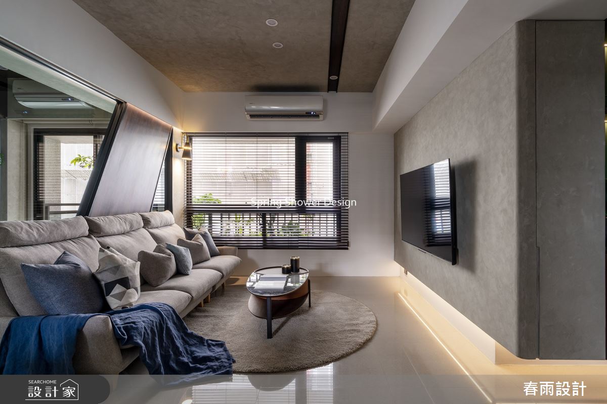 新成屋(5年以下)＿混搭風客廳案例圖片＿春雨設計＿春雨_181 台中寬埕埕和花園之4
