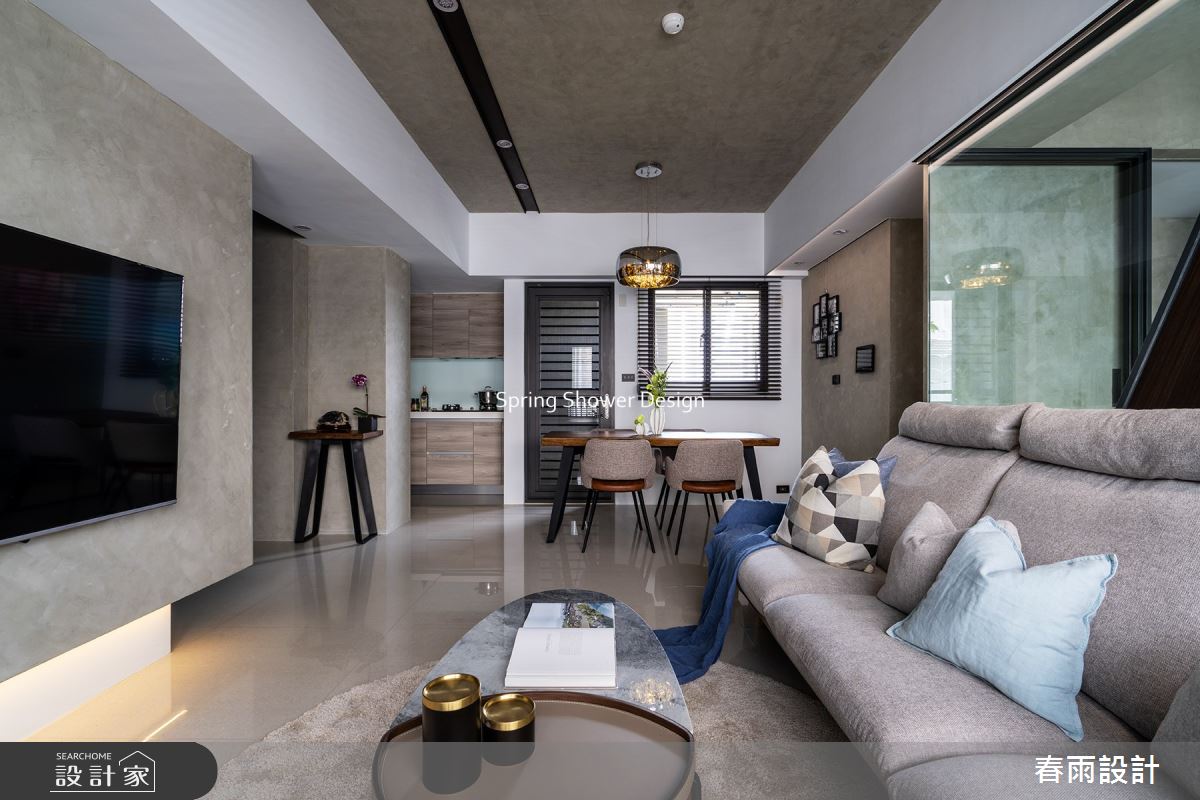 新成屋(5年以下)＿混搭風客廳餐廳案例圖片＿春雨設計＿春雨_181 台中寬埕埕和花園之7