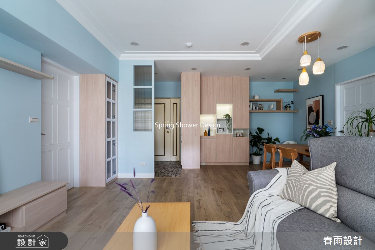 中古屋(5~15年)＿美式風玄關客廳餐廳案例圖片＿春雨設計＿春雨_183 永福路之8