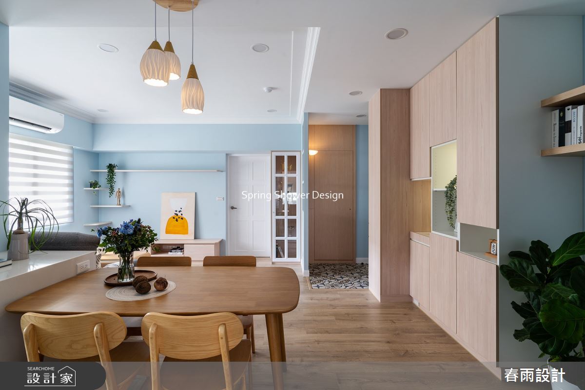 中古屋(5~15年)＿美式風玄關客廳餐廳案例圖片＿春雨設計＿春雨_183 永福路之6