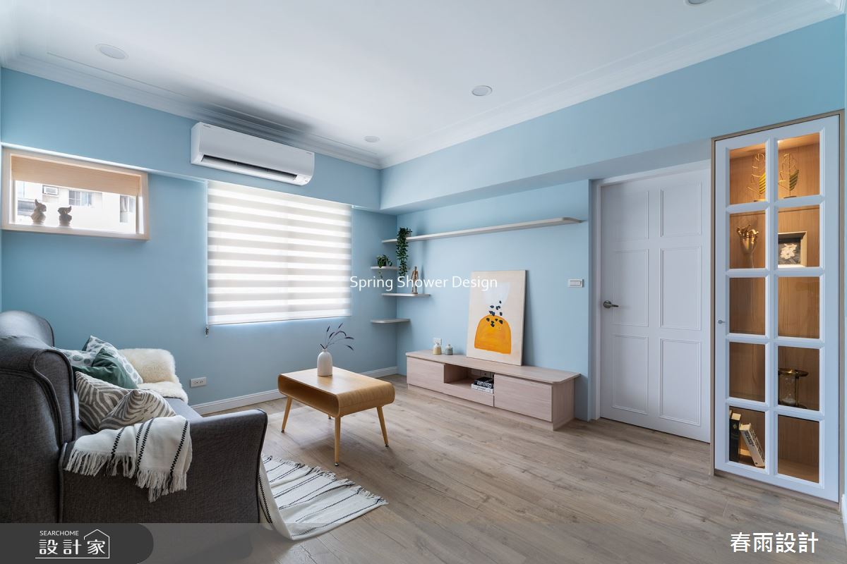 中古屋(5~15年)＿美式風客廳案例圖片＿春雨設計＿春雨_183 永福路之4