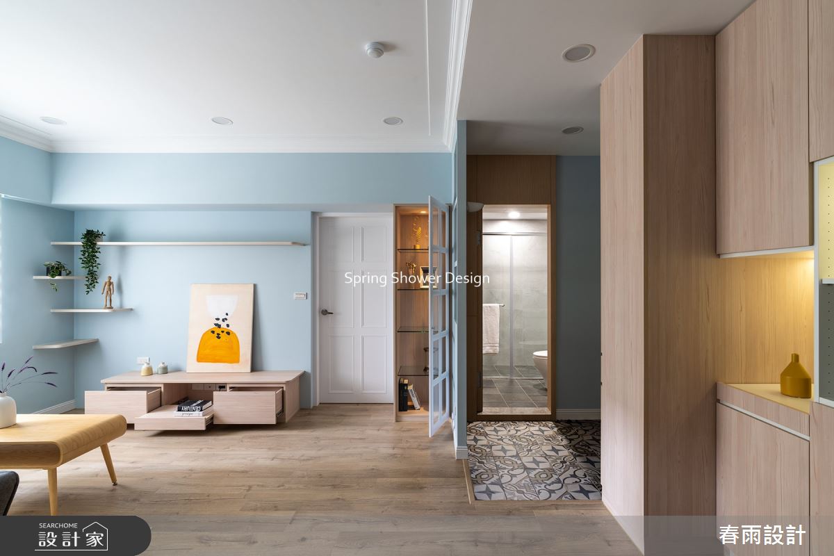 中古屋(5~15年)＿美式風玄關客廳浴室案例圖片＿春雨設計＿春雨_183 永福路之7