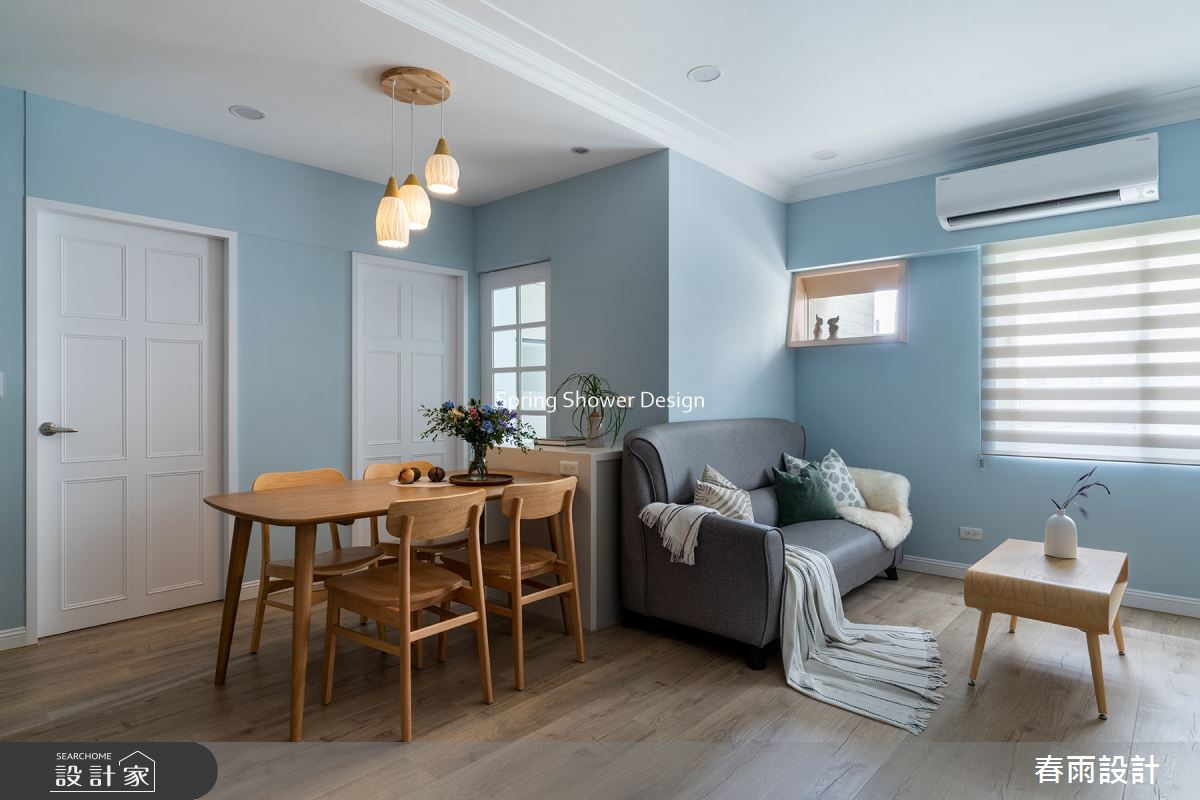 中古屋(5~15年)＿美式風客廳餐廳案例圖片＿春雨設計＿春雨_183 永福路之12