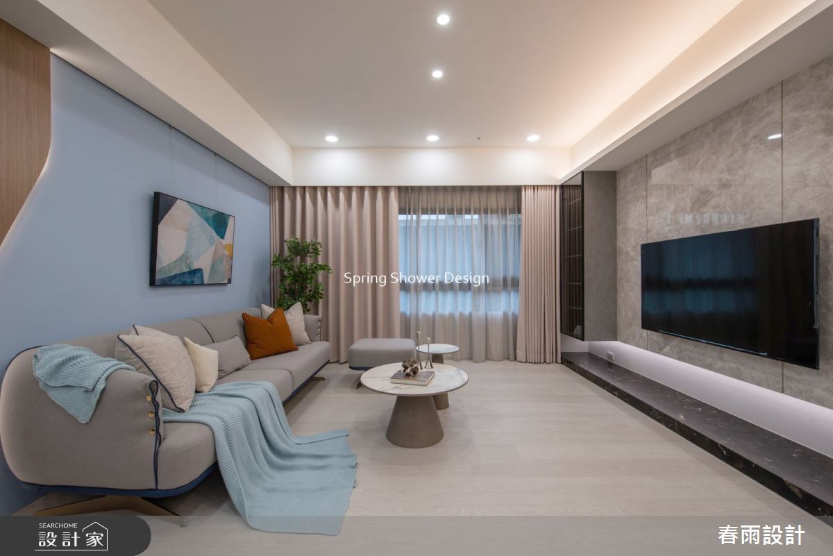 新成屋(5年以下)＿現代風客廳案例圖片＿春雨設計＿春雨_184 冠德天驕之4