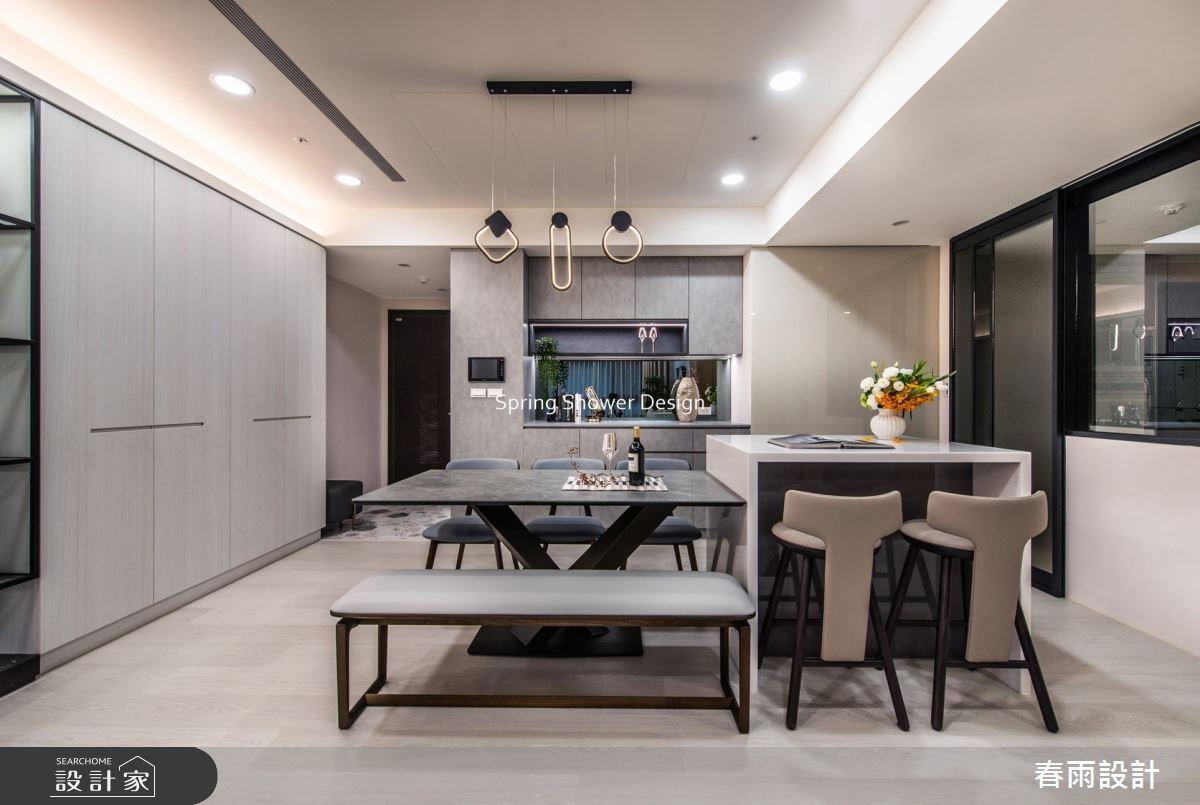 新成屋(5年以下)＿現代風餐廳中島案例圖片＿春雨設計＿春雨_184 冠德天驕之10