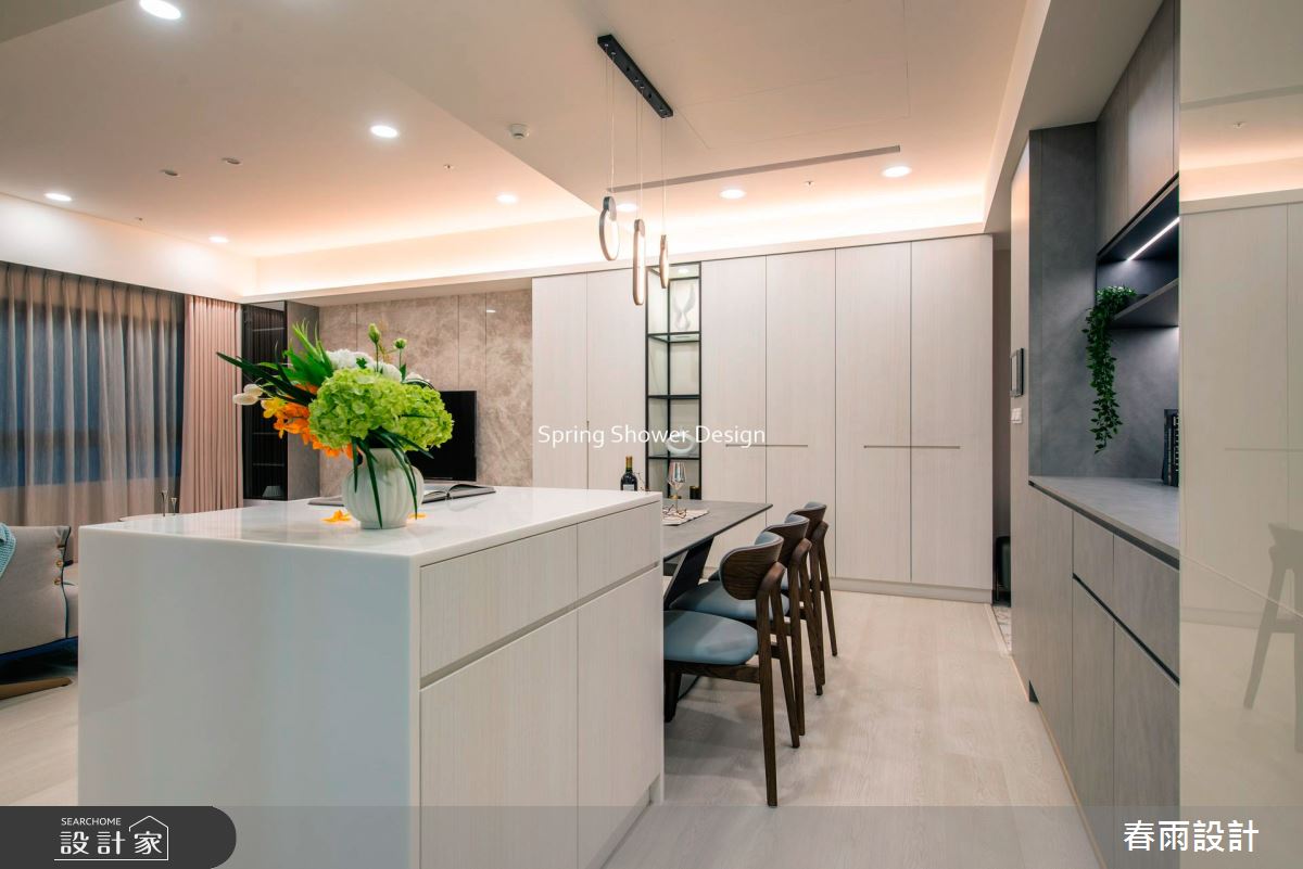新成屋(5年以下)＿現代風餐廳中島案例圖片＿春雨設計＿春雨_184 冠德天驕之13