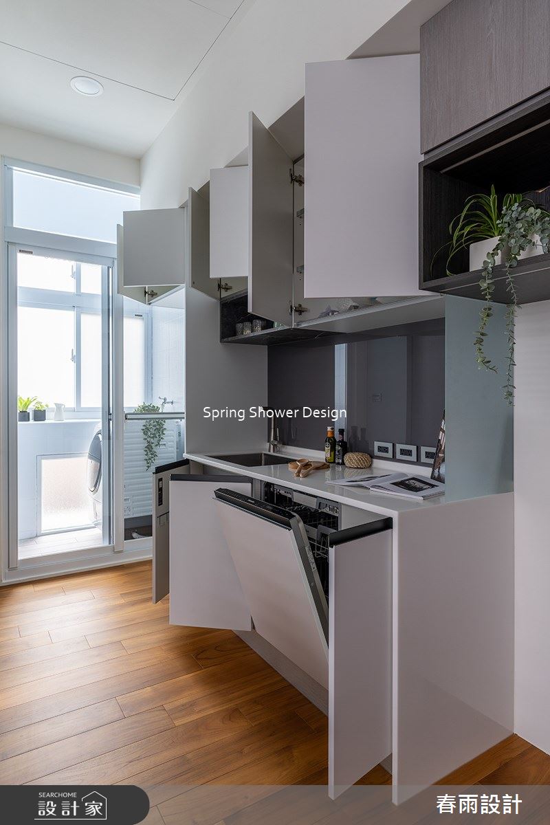 老屋(16~30年)＿現代風廚房案例圖片＿春雨設計＿春雨_185 縣府LV之15