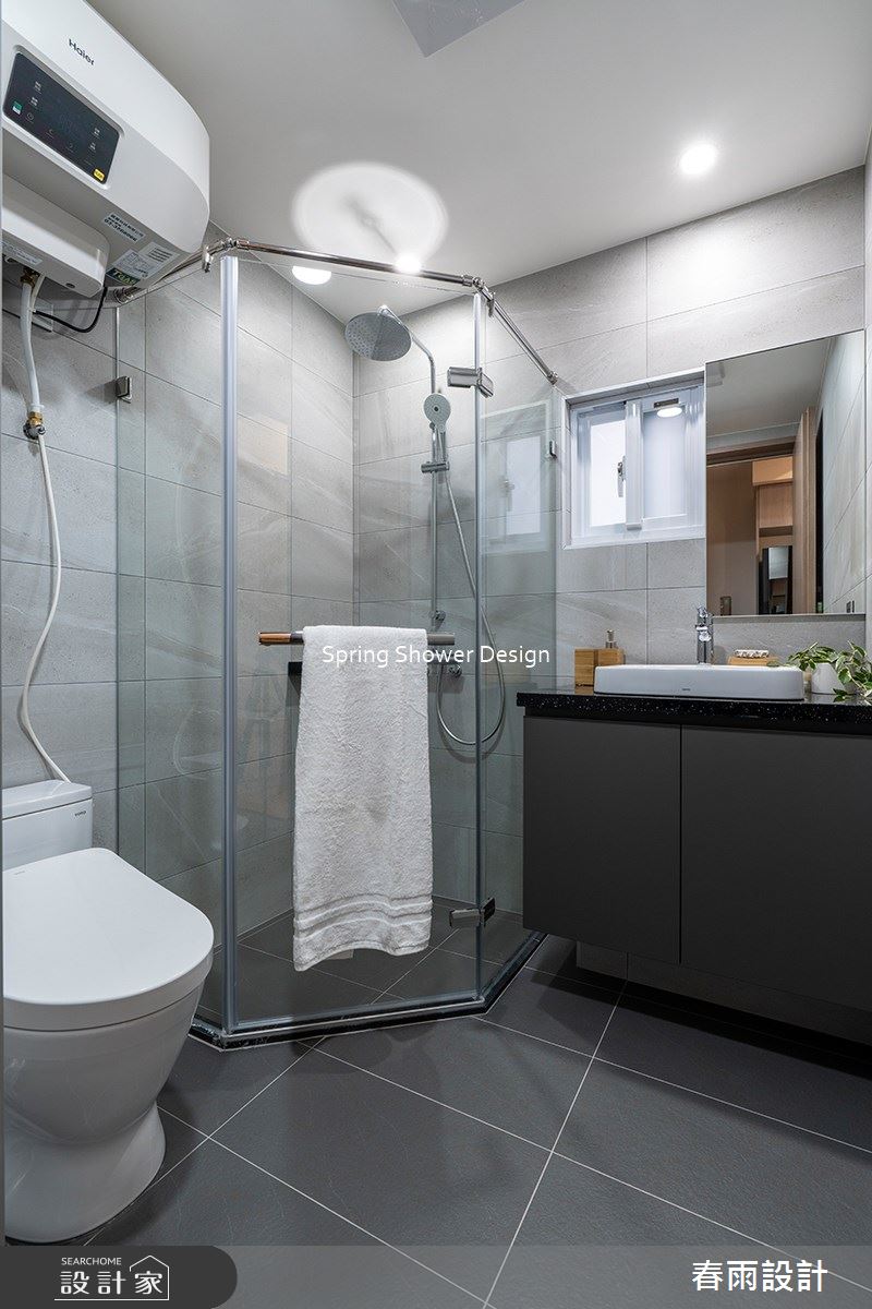 老屋(16~30年)＿現代風浴室案例圖片＿春雨設計＿春雨_185 縣府LV之25