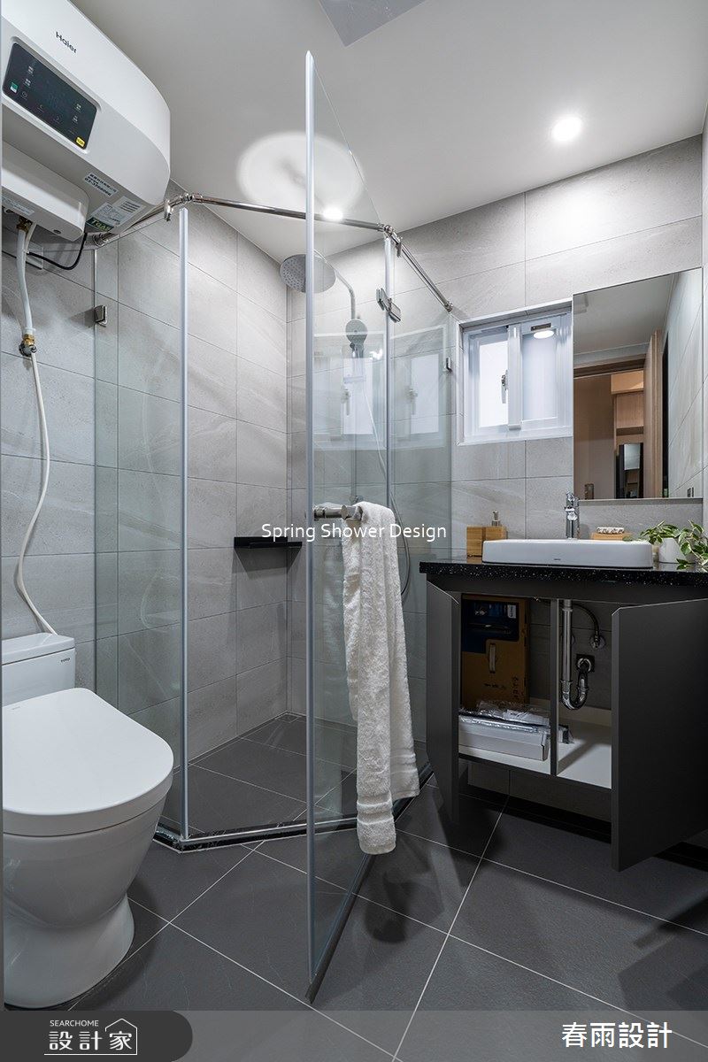 老屋(16~30年)＿現代風浴室案例圖片＿春雨設計＿春雨_185 縣府LV之26