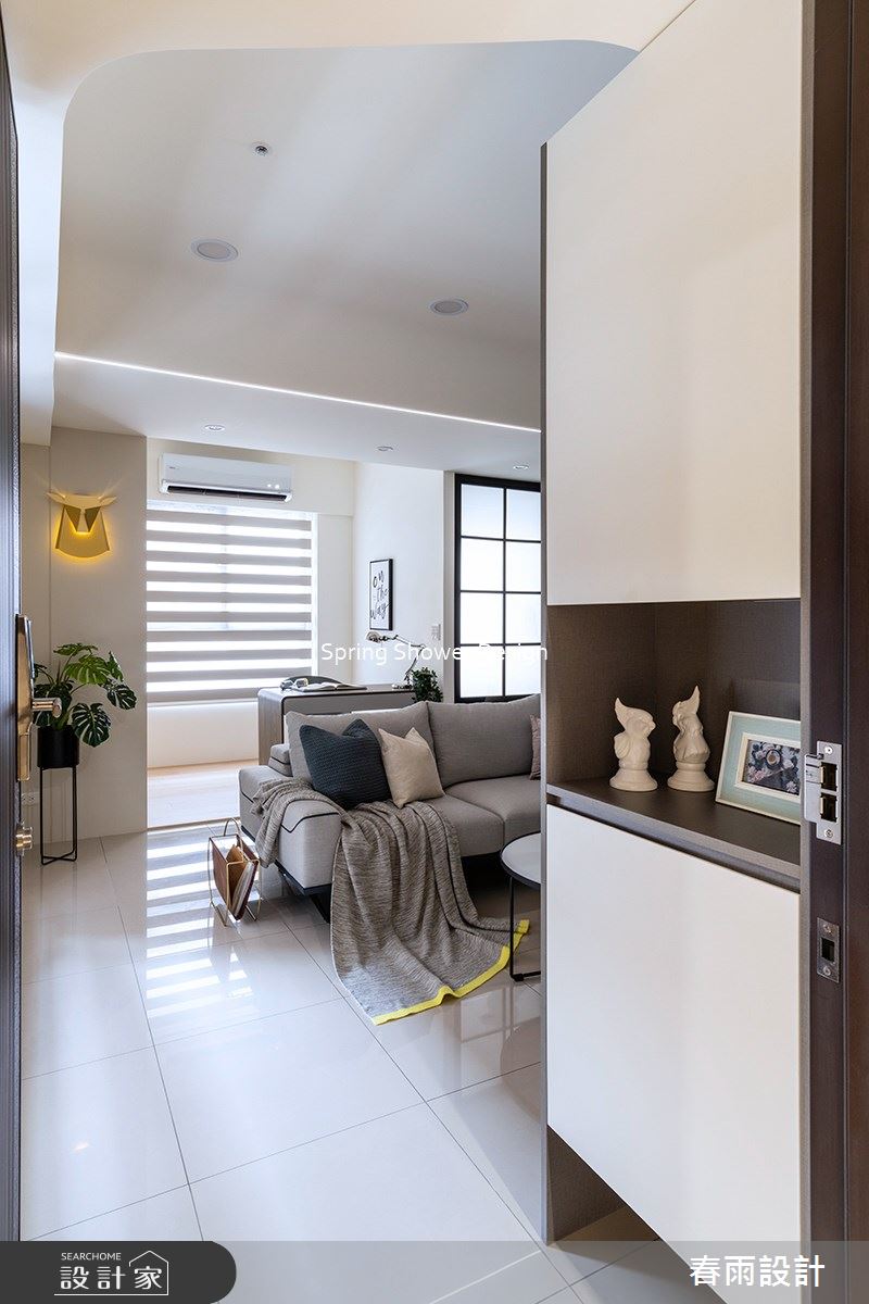 新成屋(5年以下)＿北歐風玄關客廳案例圖片＿春雨設計＿春雨_190 愛上城之1