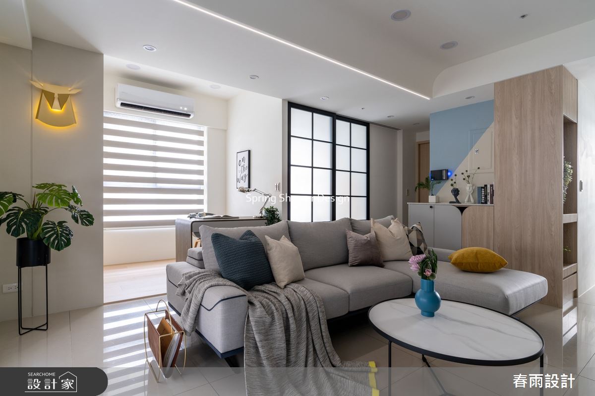 新成屋(5年以下)＿北歐風客廳書房工作區案例圖片＿春雨設計＿春雨_190 愛上城之2