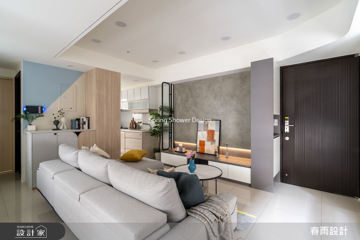 新成屋(5年以下)＿北歐風玄關客廳廚房案例圖片＿春雨設計＿春雨_190 愛上城之4