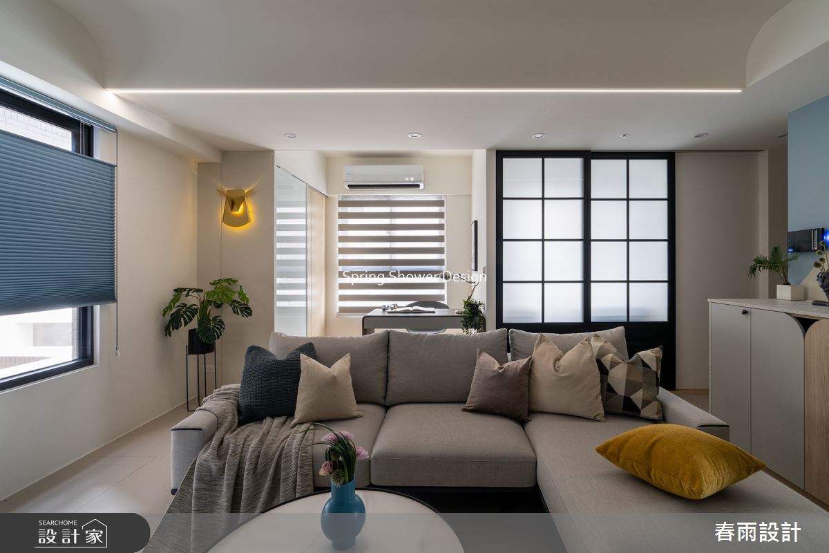 新成屋(5年以下)＿北歐風客廳書房工作區案例圖片＿春雨設計＿春雨_190 愛上城之9