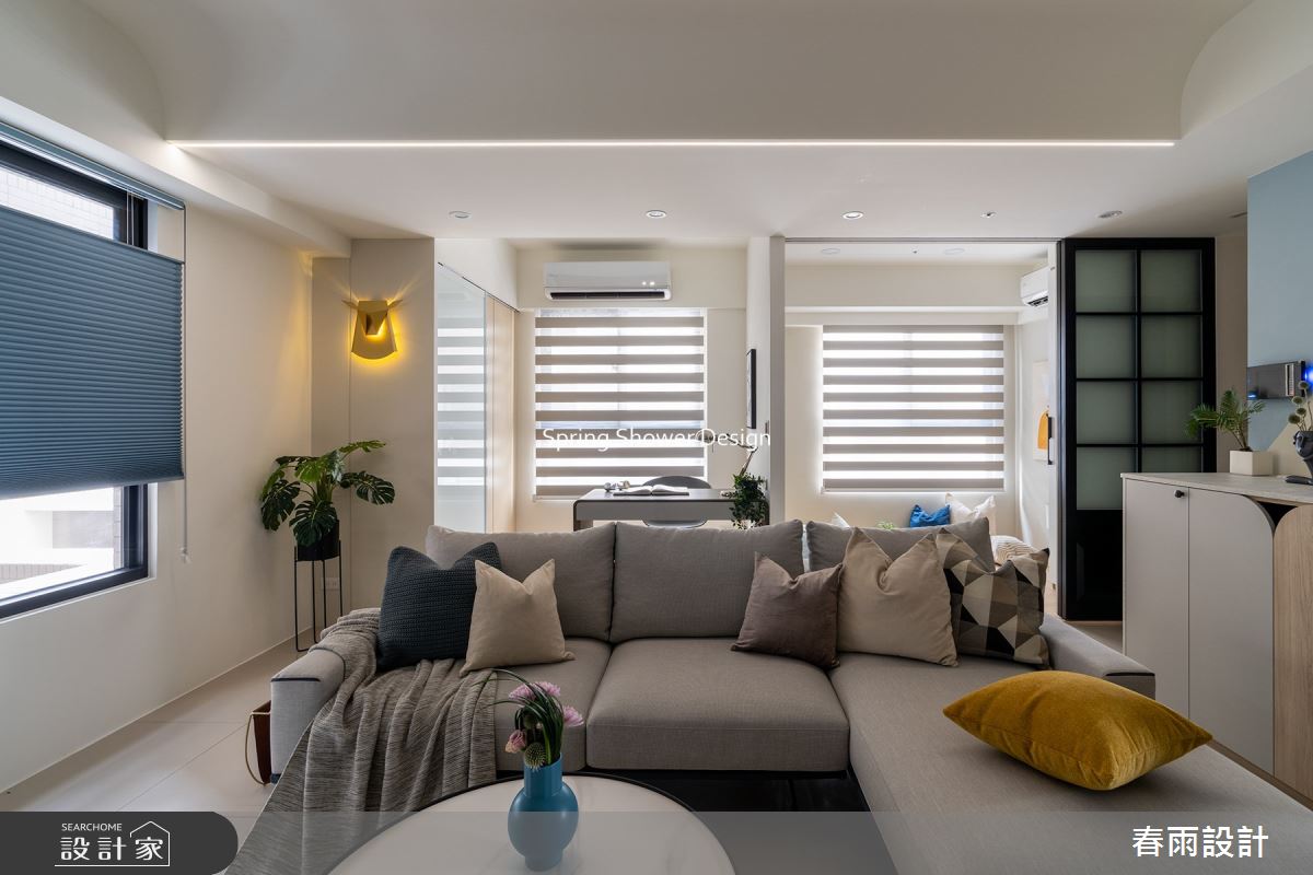 新成屋(5年以下)＿北歐風客廳書房和室多功能室案例圖片＿春雨設計＿春雨_190 愛上城之10