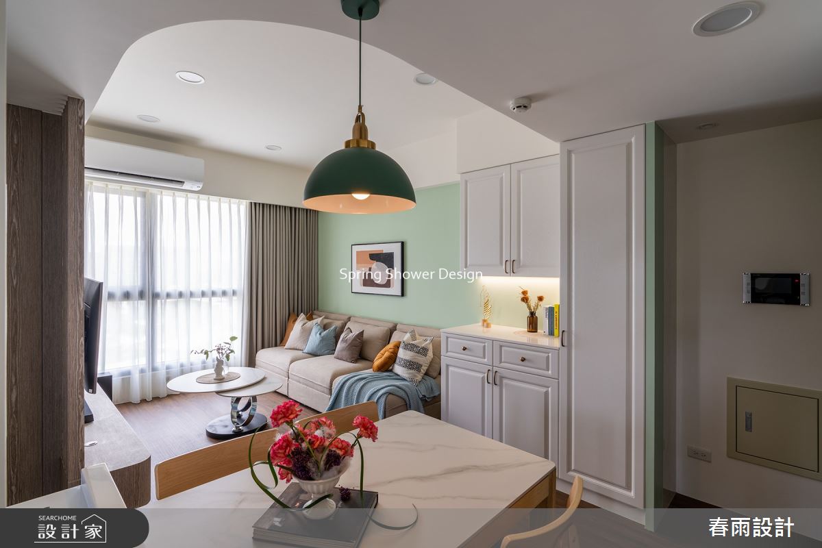 中古屋(5~15年)＿美式風客廳餐廳案例圖片＿春雨設計＿春雨_192 福林國典之10