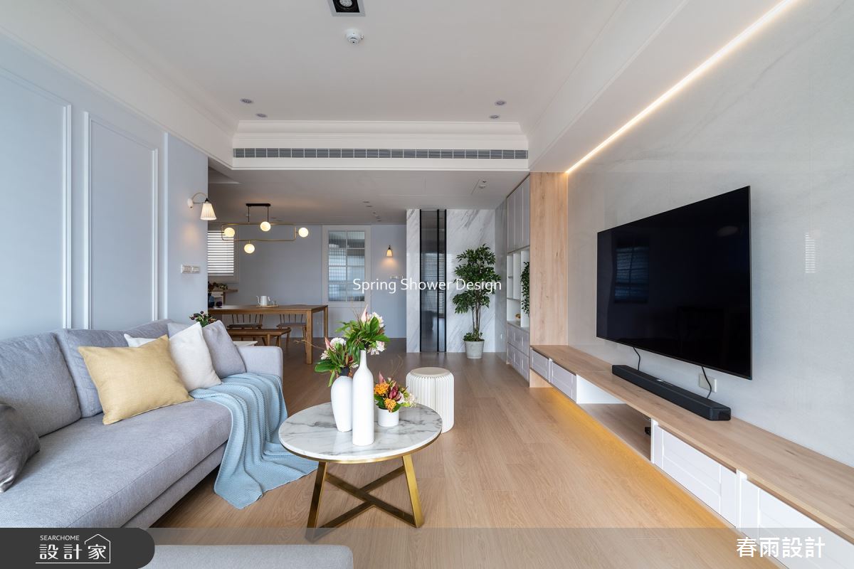 新成屋(5年以下)＿美式風客廳案例圖片＿春雨設計＿春雨_194 台中大境豐藝之7