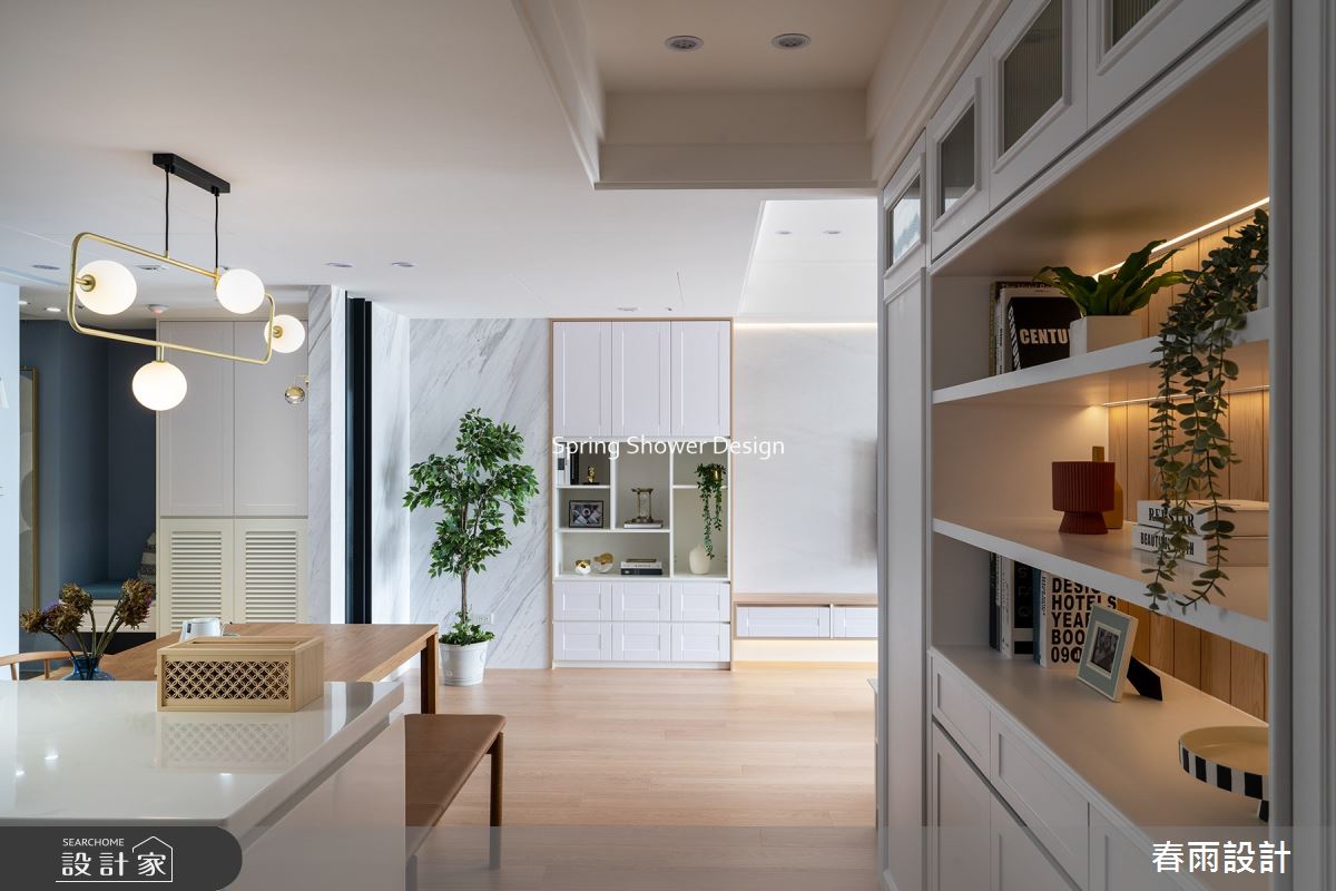 新成屋(5年以下)＿美式風玄關餐廳中島案例圖片＿春雨設計＿春雨_194 台中大境豐藝之9