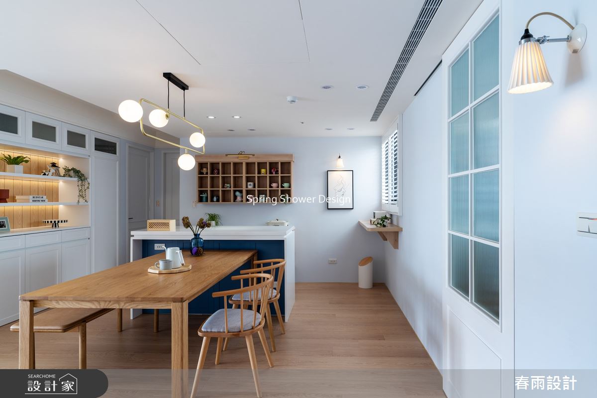 新成屋(5年以下)＿美式風餐廳中島案例圖片＿春雨設計＿春雨_194 台中大境豐藝之12