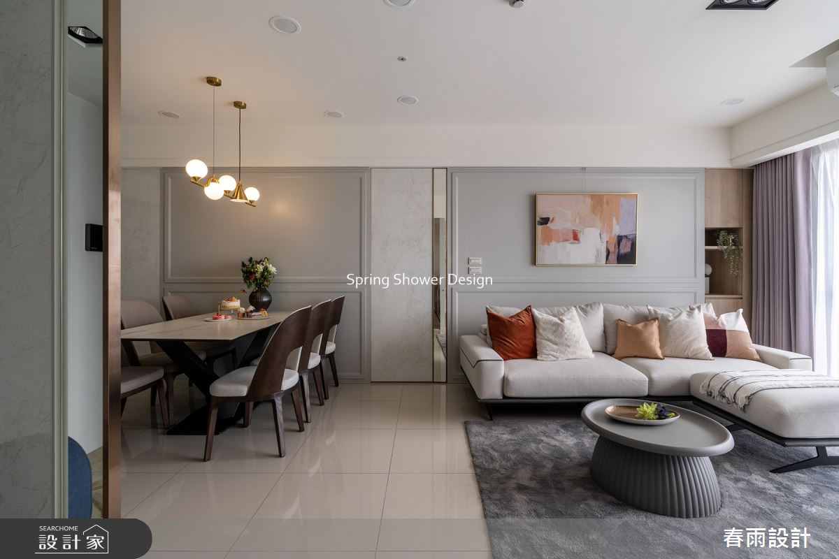 中古屋(5~15年)＿美式風客廳餐廳案例圖片＿春雨設計＿春雨_195 杜拜美學之8