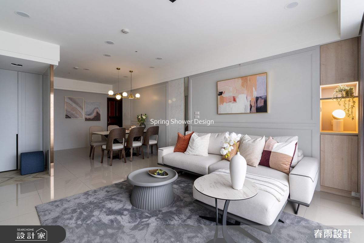 中古屋(5~15年)＿美式風客廳餐廳案例圖片＿春雨設計＿春雨_195 杜拜美學之10