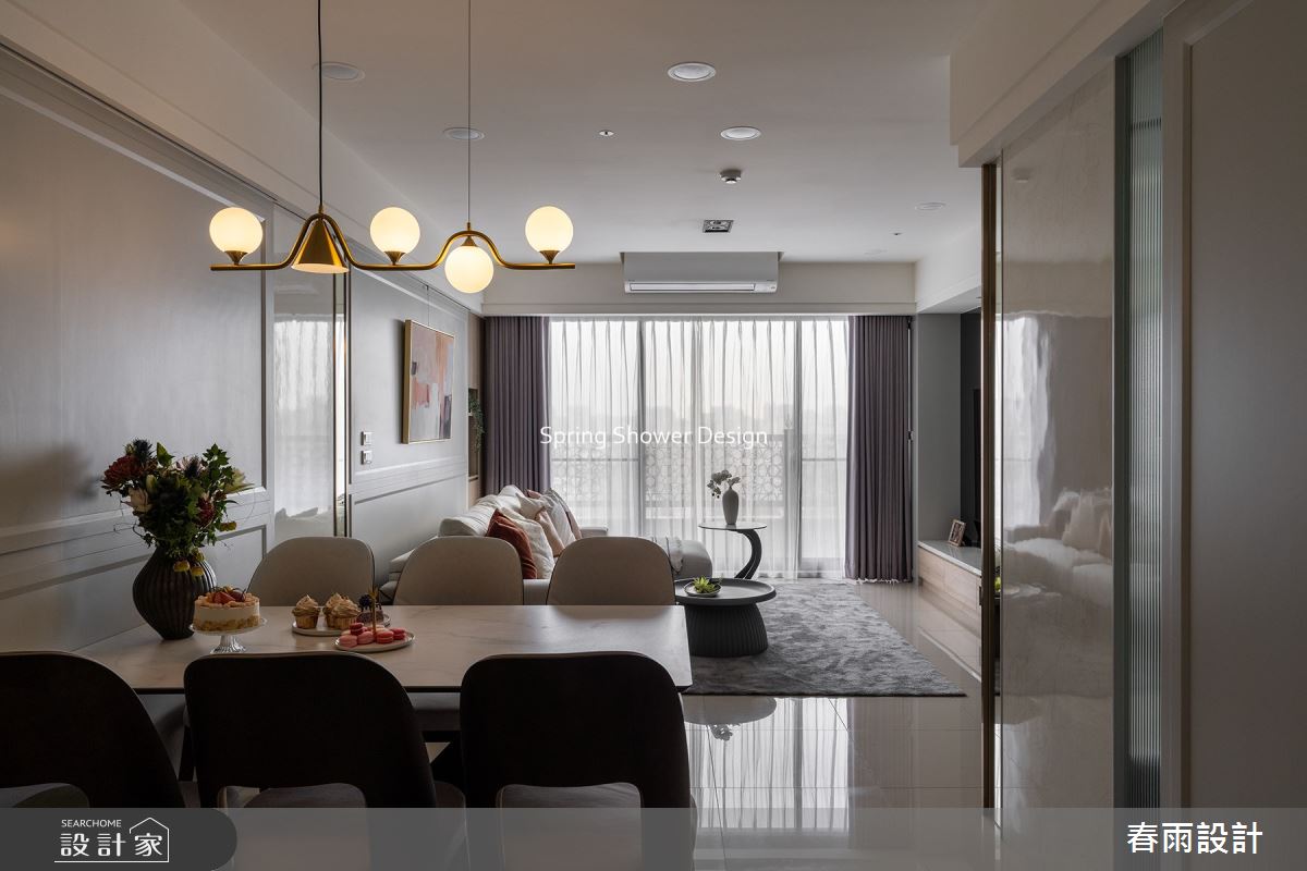 中古屋(5~15年)＿美式風客廳餐廳案例圖片＿春雨設計＿春雨_195 杜拜美學之14