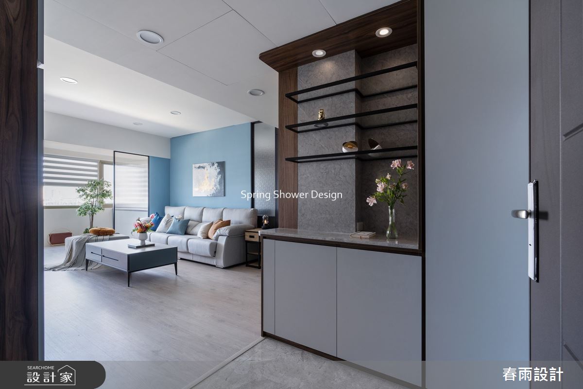 中古屋(5~15年)＿混搭風玄關客廳案例圖片＿春雨設計＿春雨_196 板橋之1
