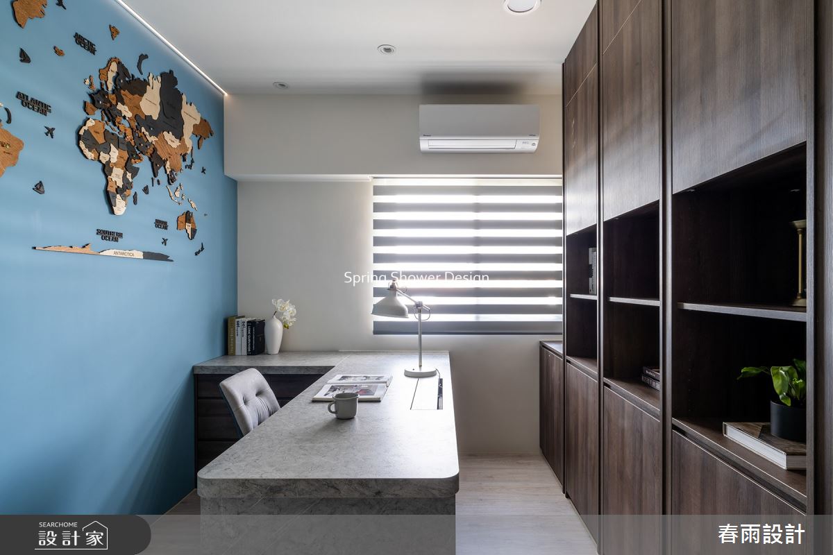 中古屋(5~15年)＿混搭風書房工作區案例圖片＿春雨設計＿春雨_196 板橋之16