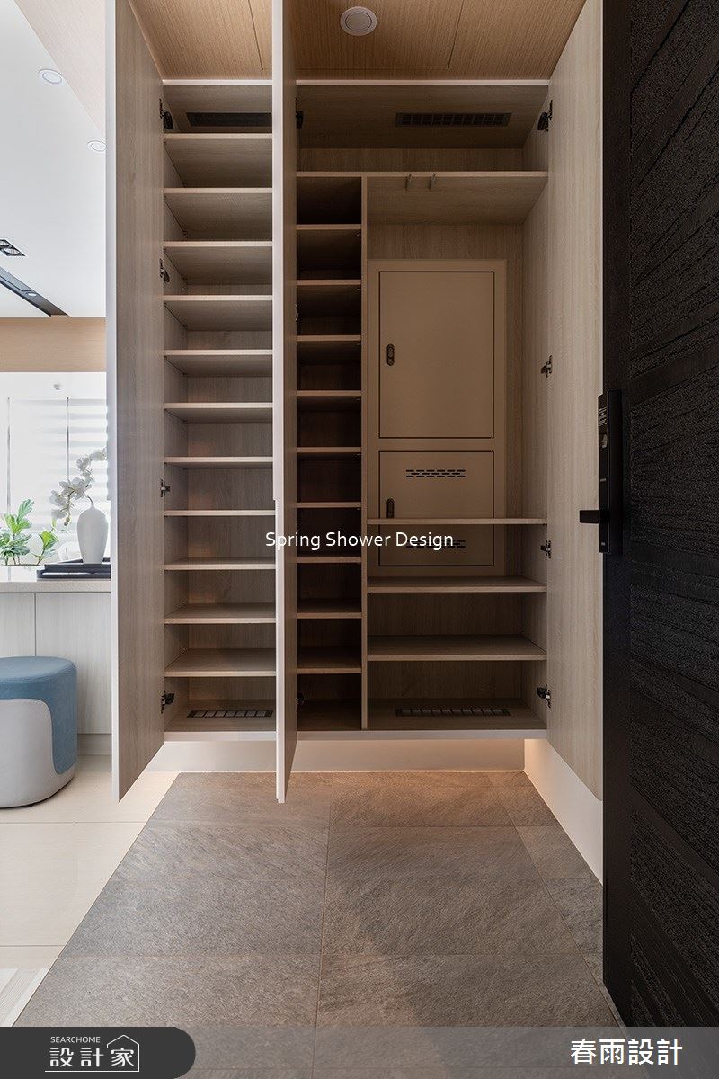 23坪新成屋(5年以下)＿現代風玄關案例圖片＿春雨設計＿春雨_197 微笑之心之1