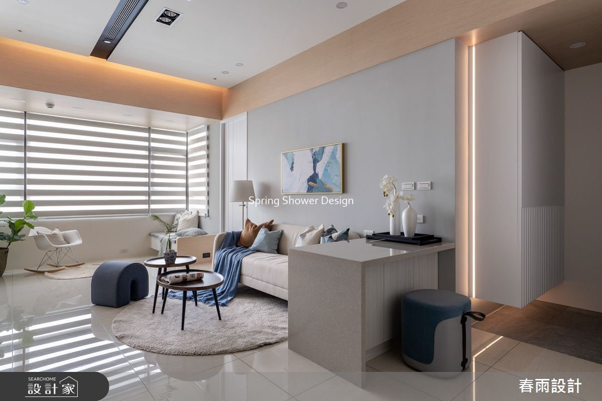 23坪新成屋(5年以下)＿現代風客廳案例圖片＿春雨設計＿春雨_197 微笑之心之3