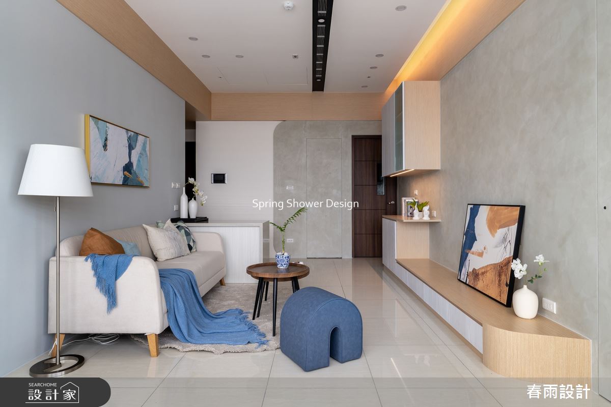 23坪新成屋(5年以下)＿現代風玄關客廳餐廳案例圖片＿春雨設計＿春雨_197 微笑之心之11