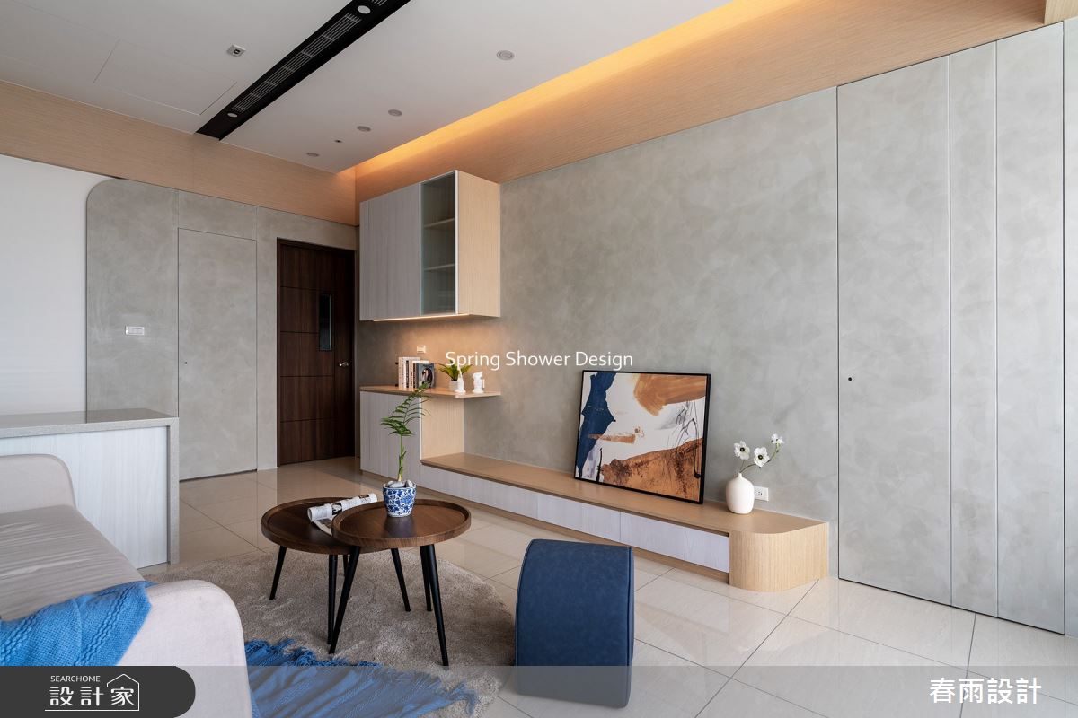 23坪新成屋(5年以下)＿現代風客廳案例圖片＿春雨設計＿春雨_197 微笑之心之12