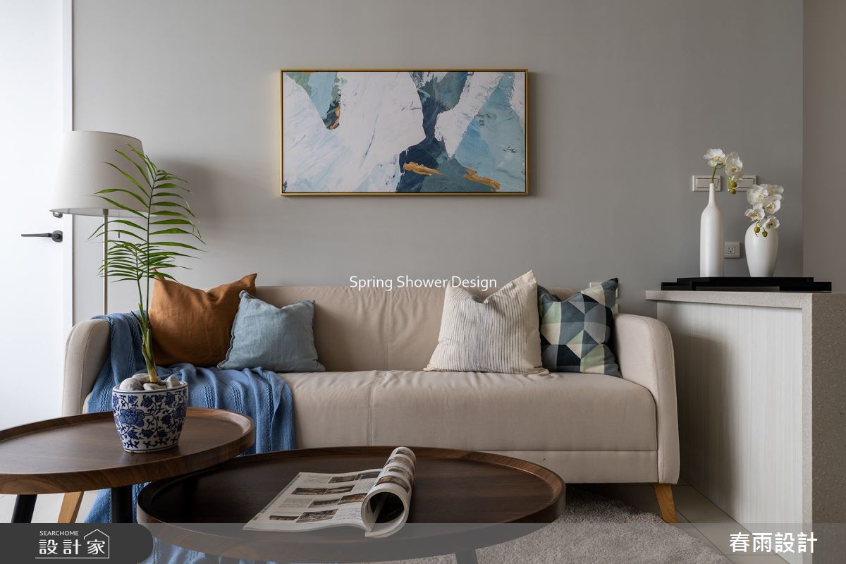 23坪新成屋(5年以下)＿現代風客廳案例圖片＿春雨設計＿春雨_197 微笑之心之13