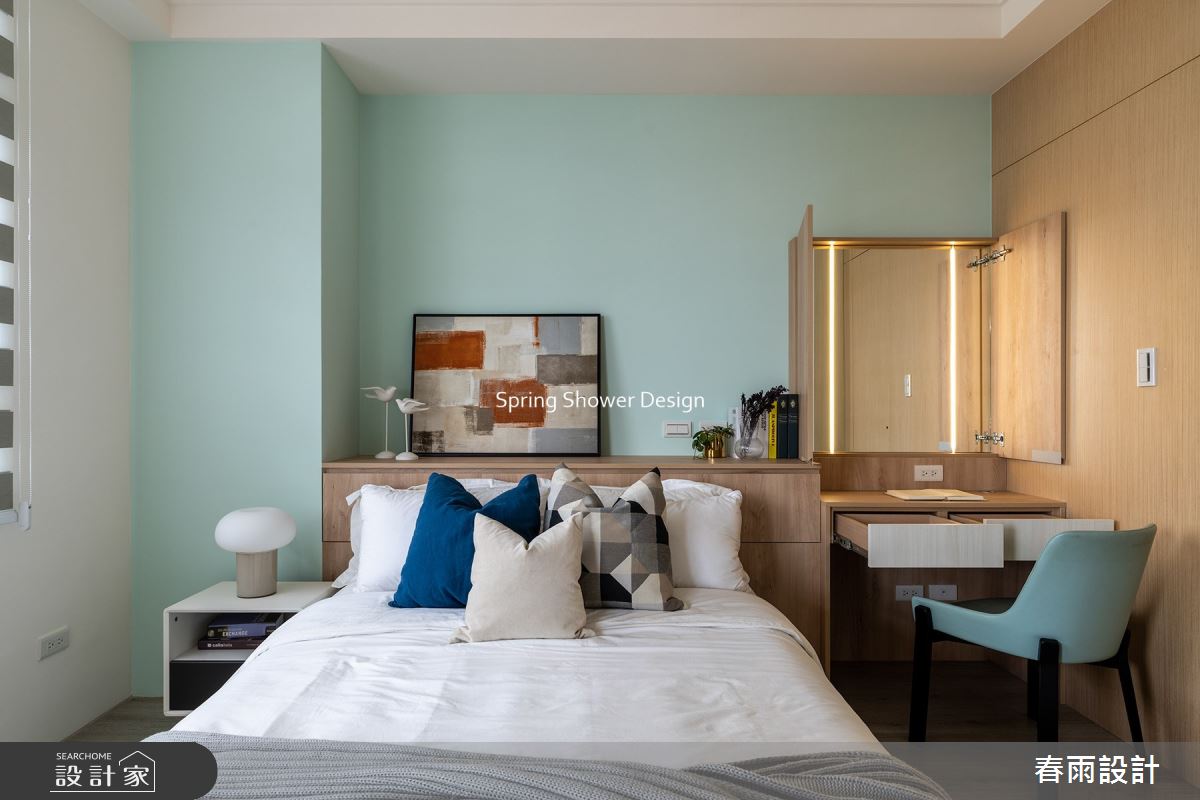 23坪新成屋(5年以下)＿現代風臥室案例圖片＿春雨設計＿春雨_197 微笑之心之17