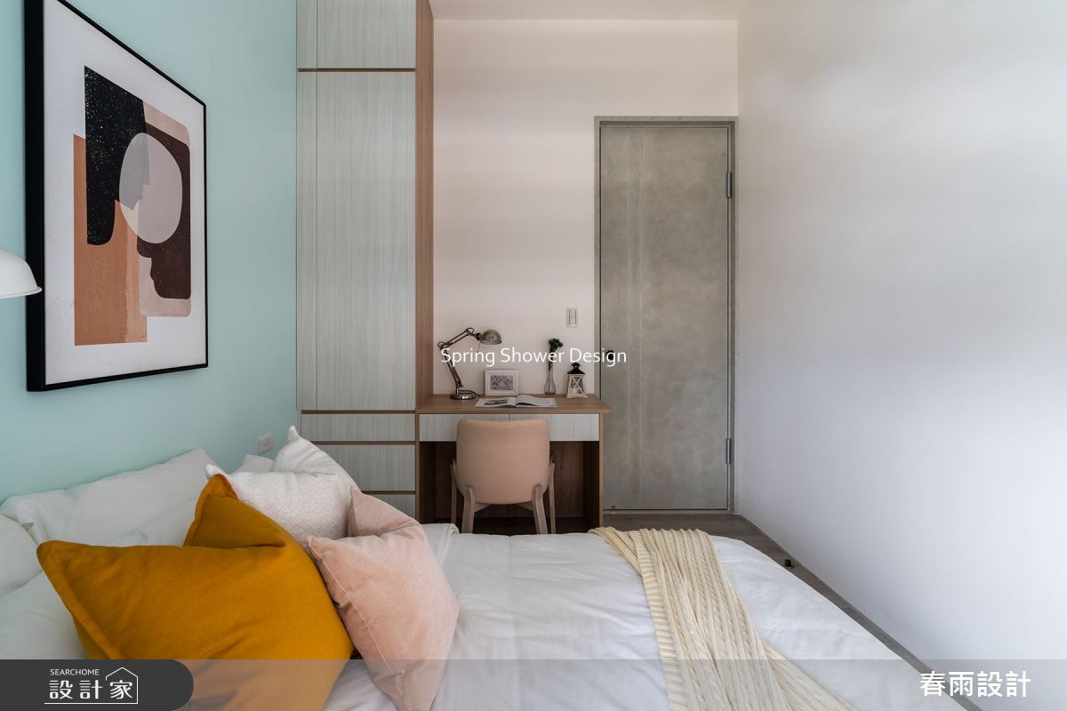 23坪新成屋(5年以下)＿現代風臥室案例圖片＿春雨設計＿春雨_197 微笑之心之24