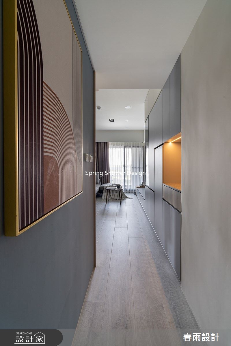 新成屋(5年以下)＿現代風玄關客廳案例圖片＿春雨設計＿春雨_198 新月天地之4