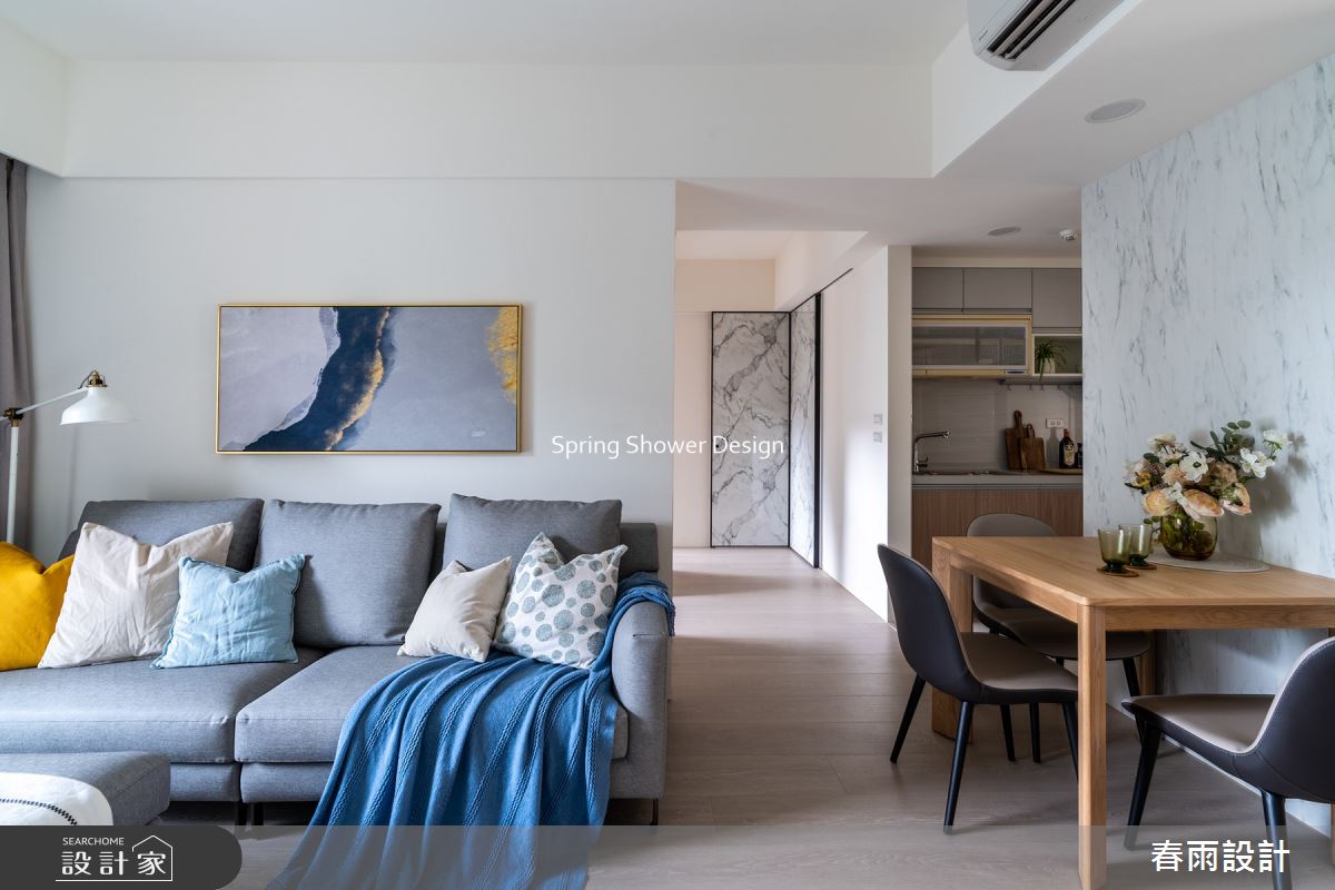 新成屋(5年以下)＿北歐風客廳餐廳廚房走廊案例圖片＿春雨設計＿春雨_200 辛亥路之9