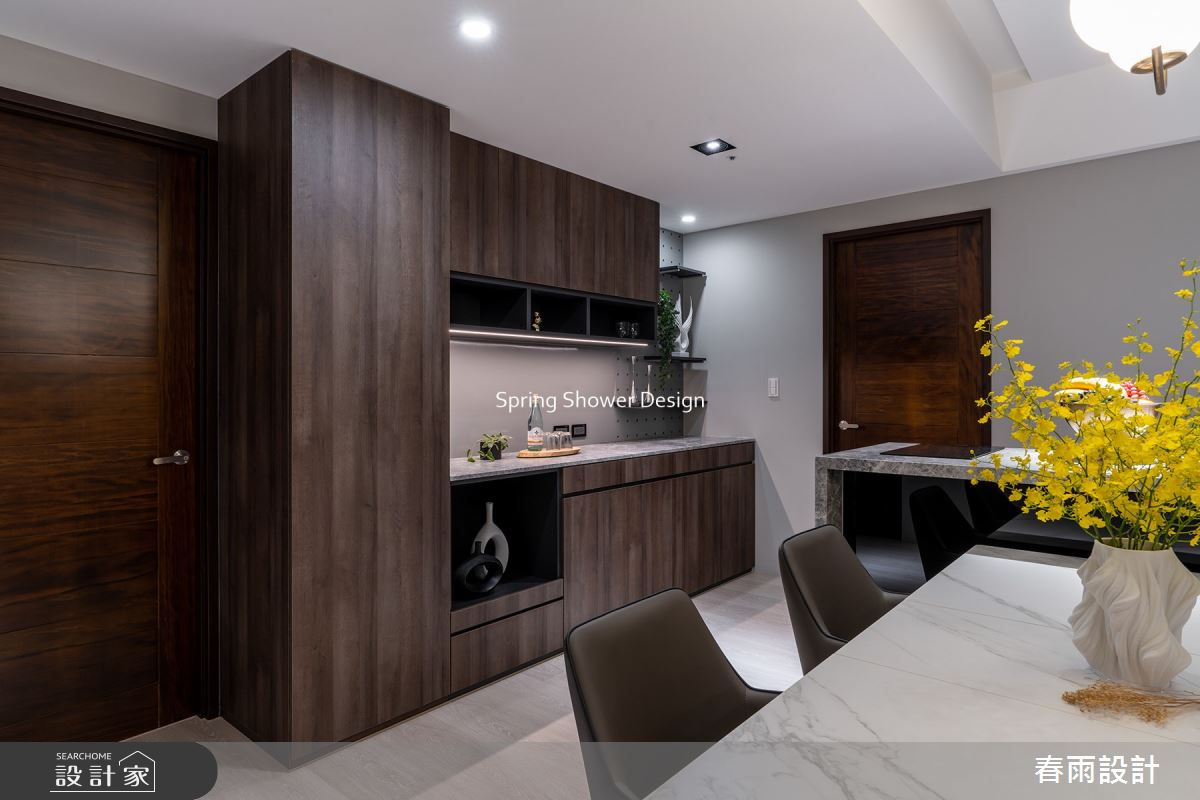 新成屋(5年以下)＿現代風餐廳中島案例圖片＿春雨設計＿春雨_202 長虹天際之27