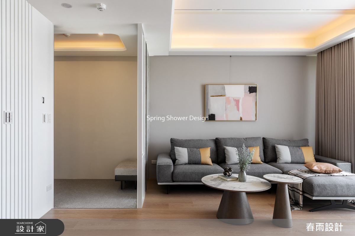 新成屋(5年以下)＿現代風玄關客廳案例圖片＿春雨設計＿春雨_203 青埔hello棧之3