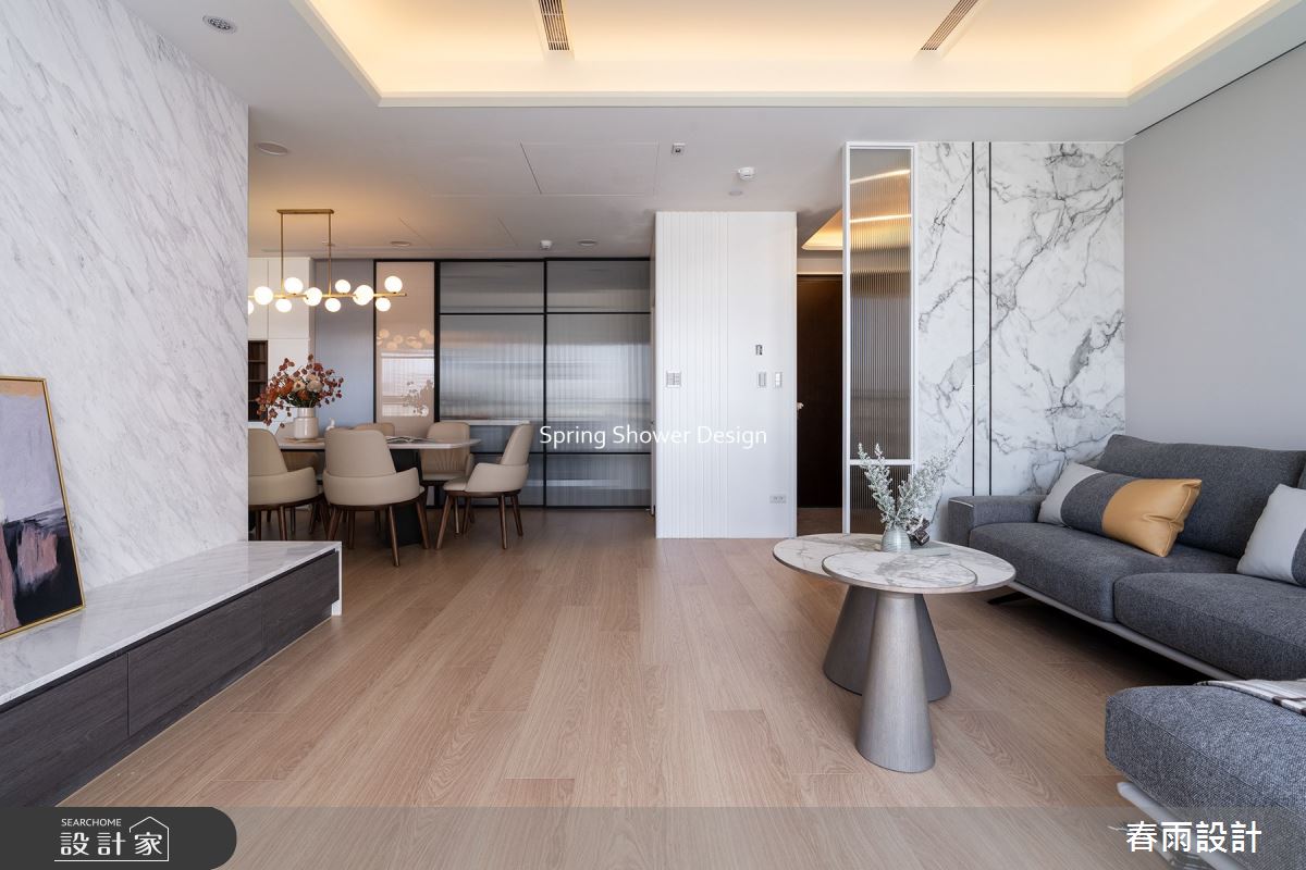 新成屋(5年以下)＿現代風玄關客廳餐廳案例圖片＿春雨設計＿春雨_203 青埔hello棧之4
