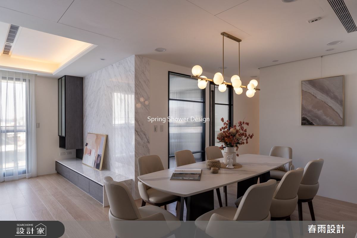 新成屋(5年以下)＿現代風客廳餐廳案例圖片＿春雨設計＿春雨_203 青埔hello棧之7